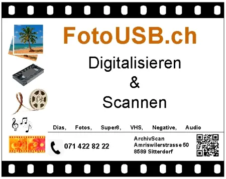 FotoCD.ch - Ihre analogen Schätze wie Dias, Negative und Videos professionell auf USB-Stick digitalisiert von ArchivScan